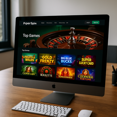 PiperSpin Casino - Desktop Platform Interface - User-friendly Layout